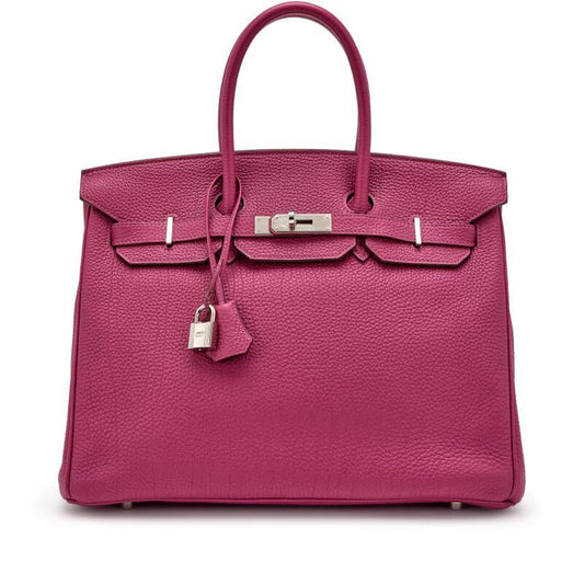 Hermès
Tosca Clemence Birkin 35 Palladium Hardware, 2011