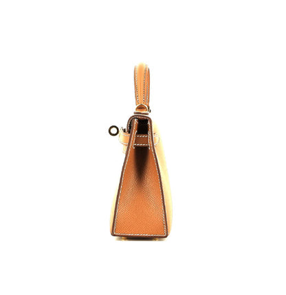 Borsa Hermès Kelly 20 cm in pelle Epsom gold