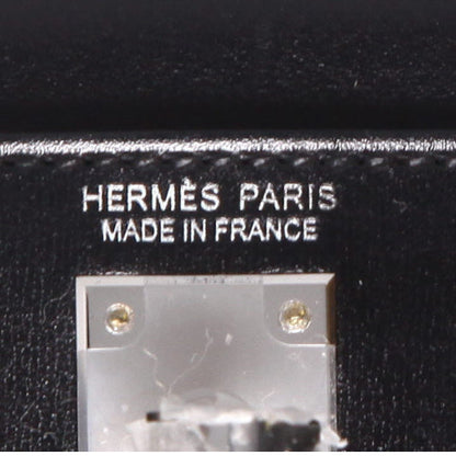 Borsa Hermès Kelly 20 cm in pelle box nera