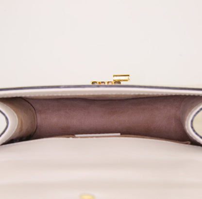 Borsa a tracolla Gucci Sylvie in pelle bianca