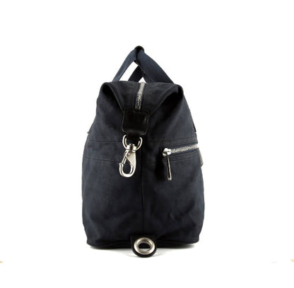 Borsa da viaggio Louis Vuitton America's Cup in tela blu e pelle nera