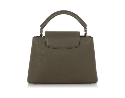 Louis Vuitton
Khaki Capucines BB Silver Hardware