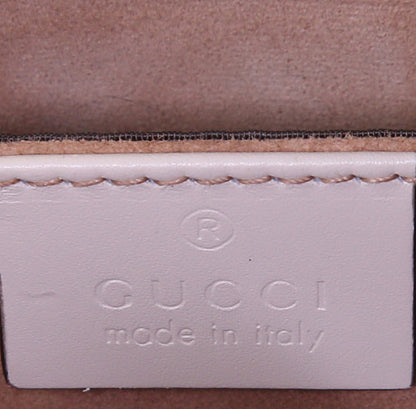 Borsa a tracolla Gucci Sylvie in pelle bianca