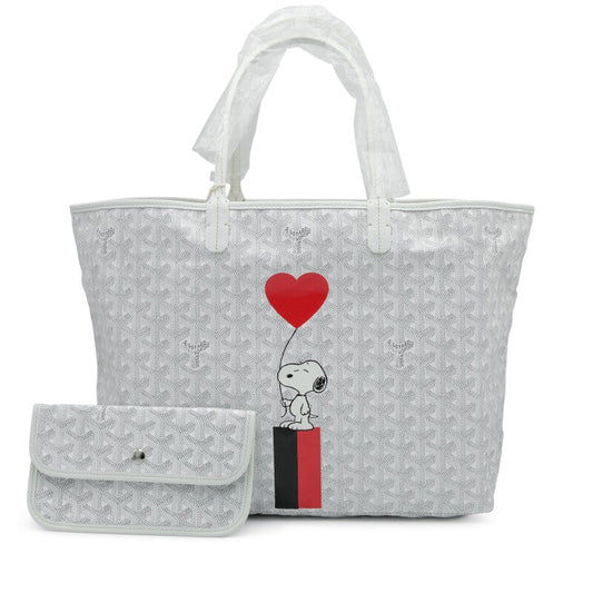 Goyard
White Goyardine Canvas and Chevroches Calfskin Saint Louis PM Tote