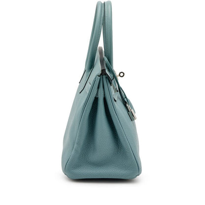 Hermès
Bleu Ciel Togo Birkin 30 Palladium Hardware, 2009
