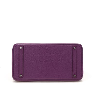 Hermès
Violet Clemence Birkin 40 Palladium Hardware, 2012