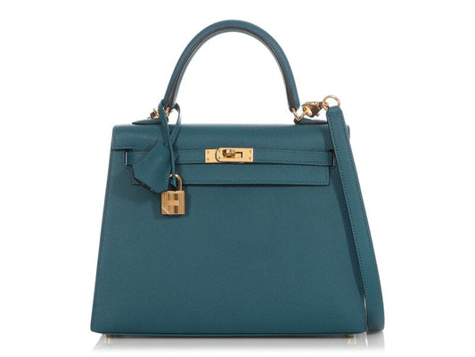 Hermès
Vert Bosphore Epsom Kelly 25 Gold Hardware, 2019