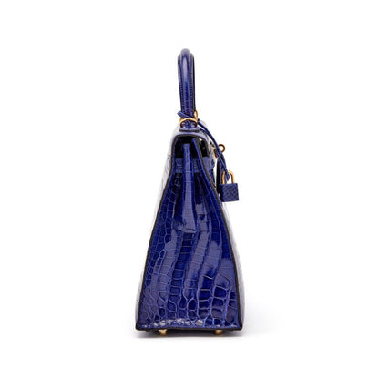 Hermès
Bleu Électrique Shiny Porosus Crocodile Sellier Kelly 32