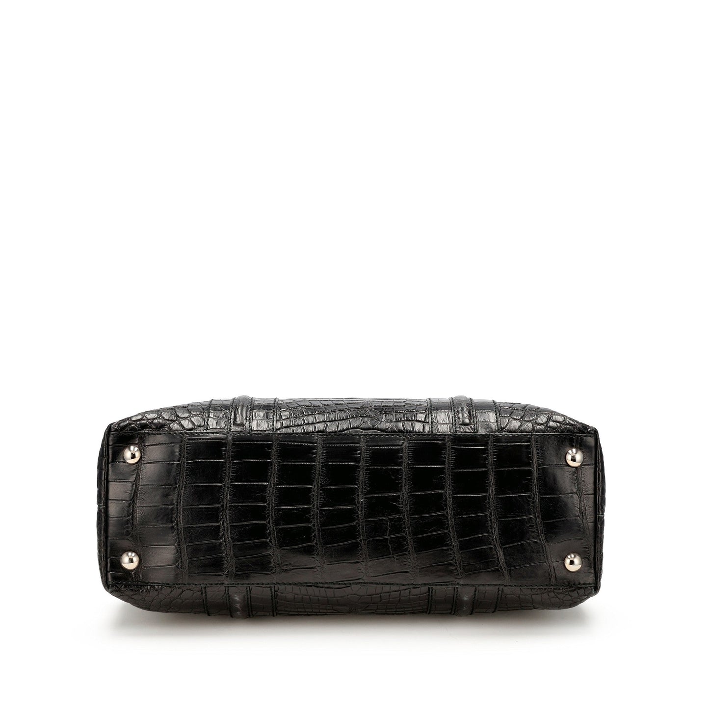 Gucci
Black Crocodile Tote Bag Silver Hardware