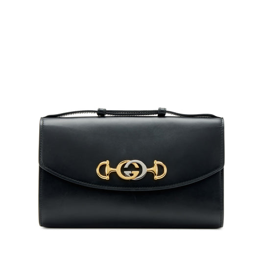 Gucci
Black Calfskin Small Zumi Bag Gold and Silver Hardware