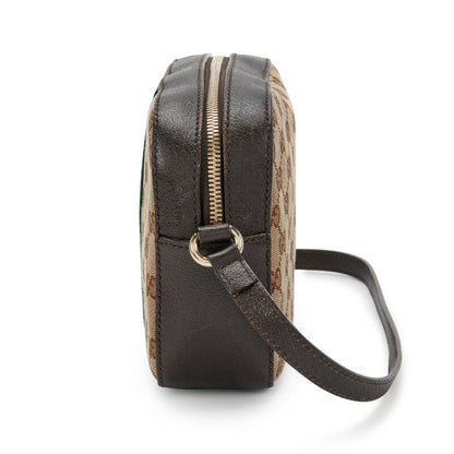 Gucci
Beige GG Monogram Canvas Bee Web Camera Bag Gold Hardware