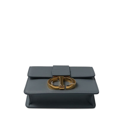 Christian Dior
Grey Blue Calfskin 30 Montaigne Bag Gold Hardware