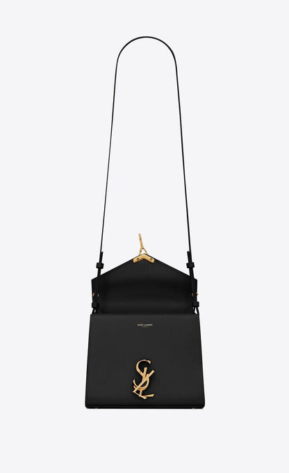 BORSA CASSANDRA MINI IN PELLE GOFFRATA GRAIN DE POUDRE