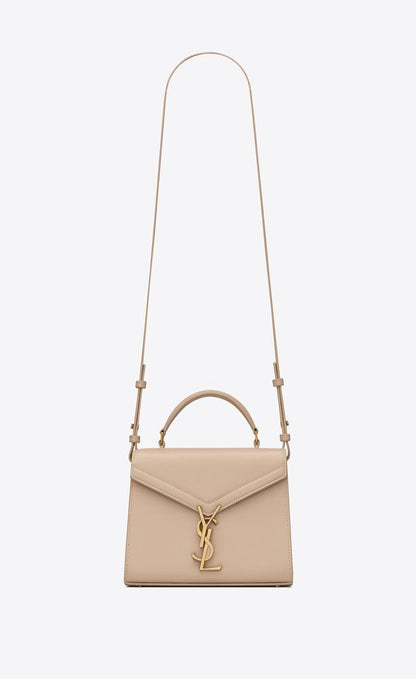 BORSA CASSANDRA MINI IN PELLE GOFFRATA GRAIN DE POUDRE