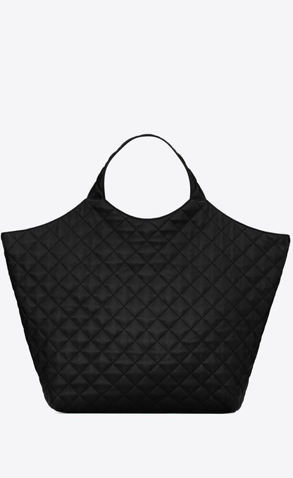 MAXI SHOPPING BAG ICARE IN PELLE DI AGNELLO TRAPUNTATA