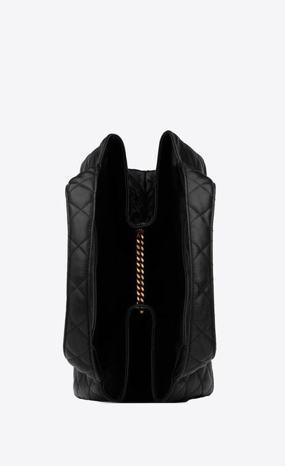 MAXI SHOPPING BAG ICARE IN PELLE DI AGNELLO TRAPUNTATA