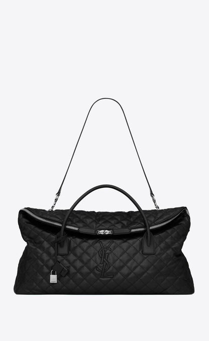 ES BORSA DA VIAGGIO GRANDE IN PELLE TRAPUNTATA