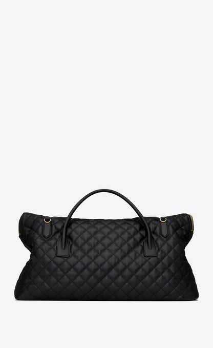 ES BORSA DA VIAGGIO GRANDE IN PELLE TRAPUNTATA