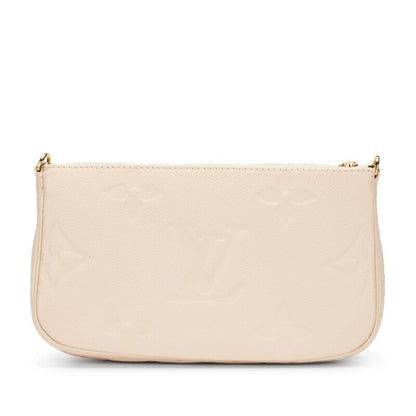 Louis Vuitton Cream Giant Monogram Empreinte Multi Pochette Accessoires Gold Hardware, 2021
