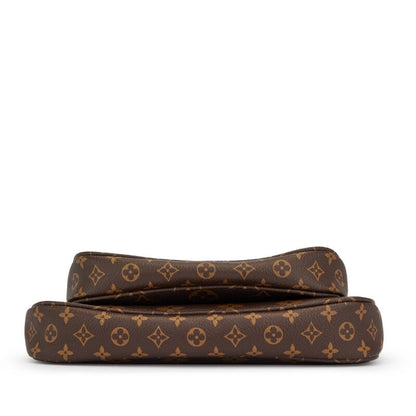 Bag Louis vuitton Khaki and Brown Monogram Canvas Multi Pochette Accessories Gold Hardware, 2021