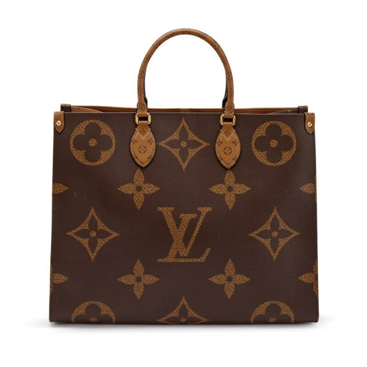 Bag Louis vuitton Brown Giant Reverse Monogram Coated Canvas OnTheGo GM Gold Hardware, 2020