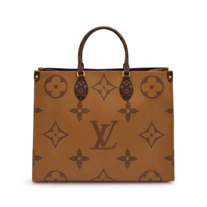 Bag Louis vuitton Brown Giant Reverse Monogram Coated Canvas OnTheGo GM Gold Hardware, 2020