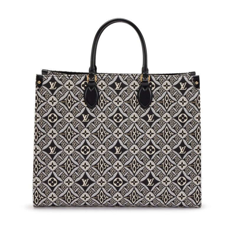 Bag Louis vuitton Black and Grey Monogram Jacquard Since 1854 OnTheGo GM Gold Hardware, 2020