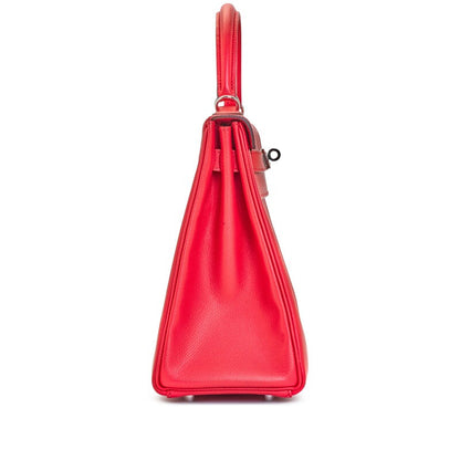 Hermès Bougainvillea Epsom Kelly 32 Palladium Hardware, 2012