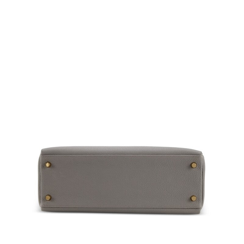 Hermès Gris Etain Retourne Togo Kelly 32 Gold Hardware, 2020
