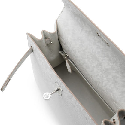 Hermès Gris Pale Epsom Kelly 25 Sellier Palladium Hardware, 2023