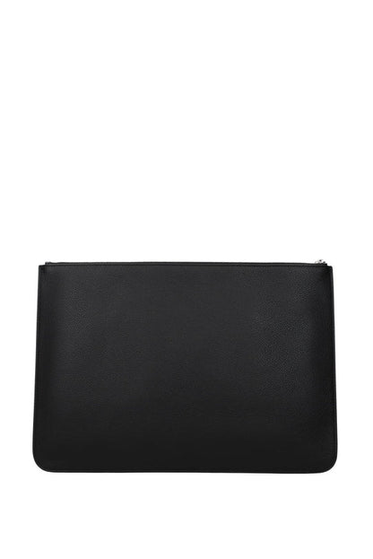 BALENCIAGA Pochette Pelle Nero Verde Fluo